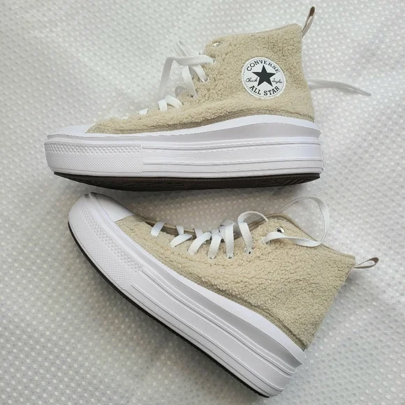 Rare Sherpa-Clad Converse Platform - Picture 5 of 13